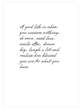 A Good Life - Art Print